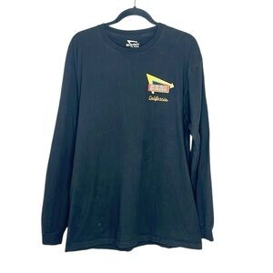 IN-N-OUT BURGER California Vintage Car Long Sleeve Black Tee size Large